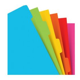 Розділювачі універсальні Filofax A5 Bright 6 шт (132618) 132618 фото
