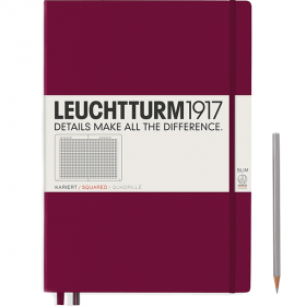 Блокнот Leuchtturm1917 MasterSlim Винний Клітина (359785) 359785 фото