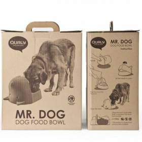 Миска для собак с крышкой Qualy Mr.Dog QL10108-BK фото