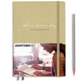 Блокнот Leuchtturm1917 Memory Book (Щоденник на 5 років) Середній Пісочний (355275) 355275 фото
