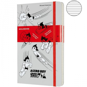 Середній блокнот Moleskine Astro Boy Світло-сірий Лінія LEABQP060G26 фото