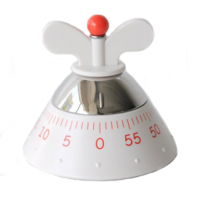Кухонный таймер механический Alessi Белый A09 W фото