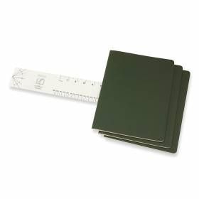 Набор тетрадей Moleskine Cahier (3шт) A4 зеленый Чистые листы CH023K15 фото