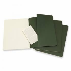 Набор тетрадей Moleskine Cahier (3шт) A4 зеленый Чистые листы CH023K15 фото