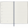 Средний Еженедельник Moleskine 2024 Сапфир Мягкий