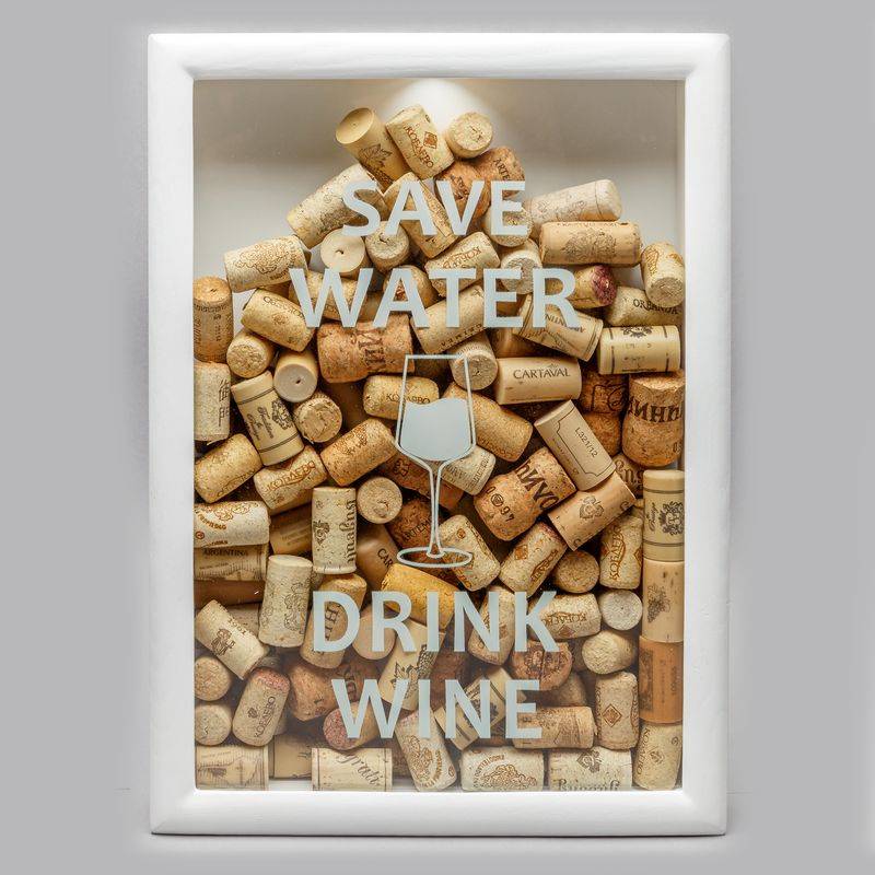 Копилки Для Винных Пробок Save Water Drink Wine