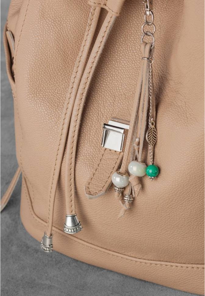 Рюкзак из кожи BlankNote Олсен Крем-брюле