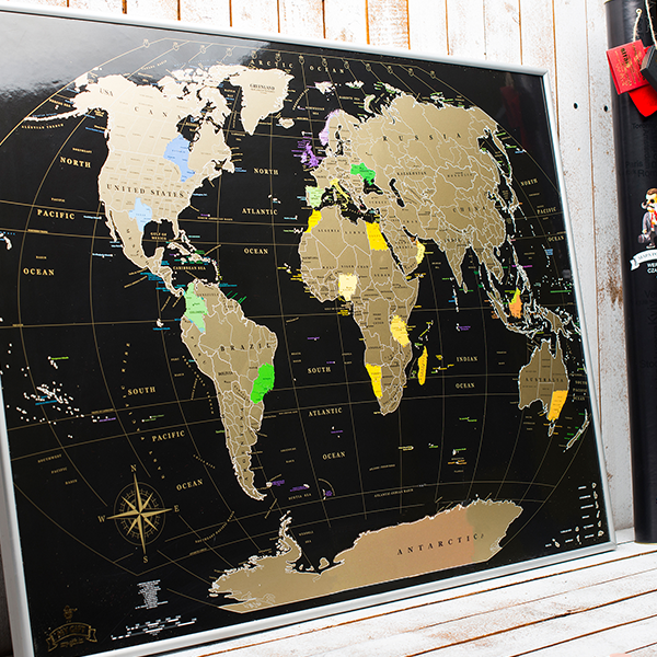Скретч-карта мира My Map Black Edition Gold