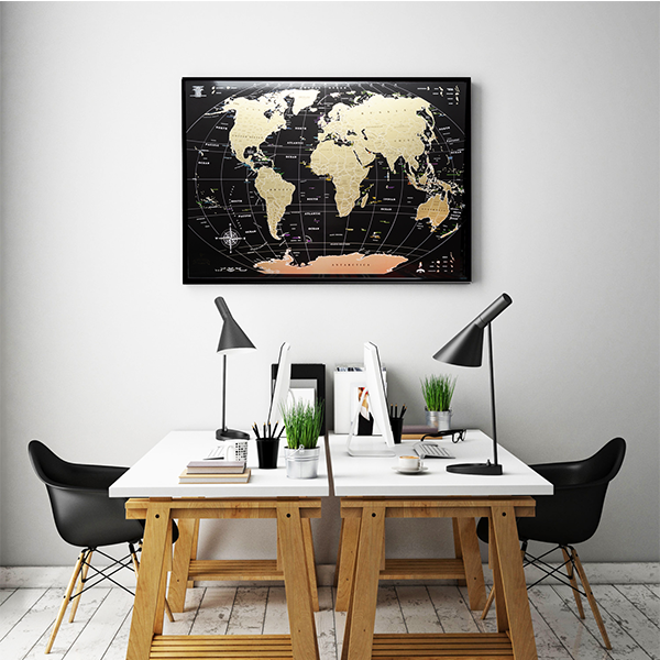 Скретч-карта мира My Map Black Edition Gold