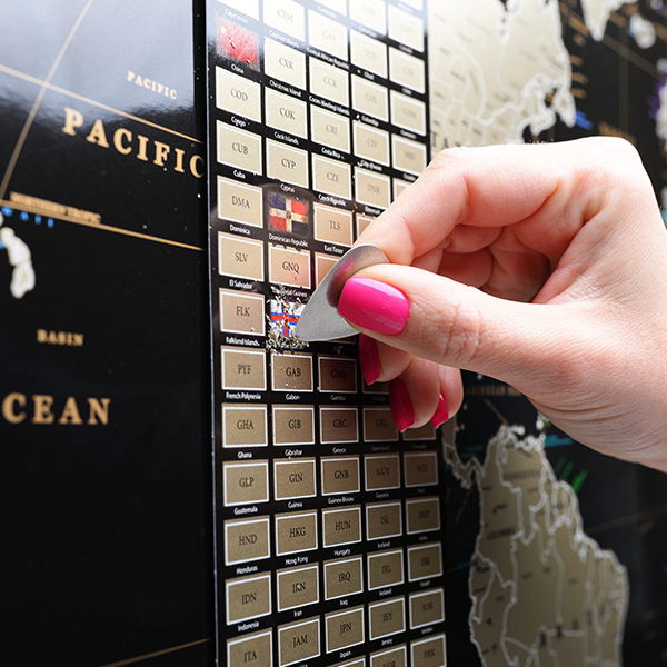 Скретч-карта мира My Map Black Edition Gold