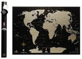 Скретч-карта мира My Map Black Edition Gold