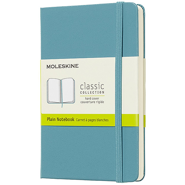 Кишеньковий блокнот Moleskine Classic Тверда обкладинка Океанський синій Чисті аркуші