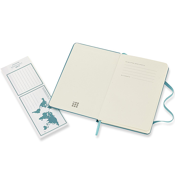 Кишеньковий блокнот Moleskine Classic Тверда обкладинка Океанський синій Чисті аркуші