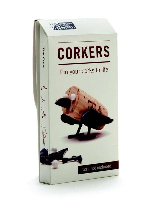 Набор украшений для пробки Monkey Business Crow Animal Corker