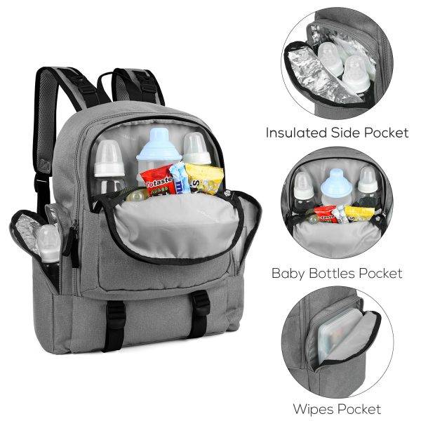 Рюкзак Для Мамы Mommore Большой Серый