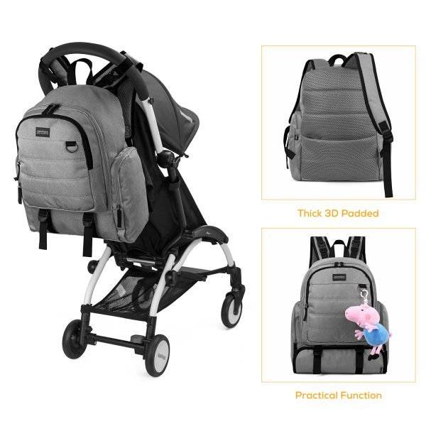 Рюкзак Для Мамы Mommore Большой Серый