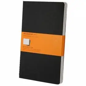 Средняя тетрадь (3 шт) Moleskine Cahier черная Линия