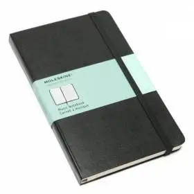 Средний блокнот для нот Moleskine Art Черный