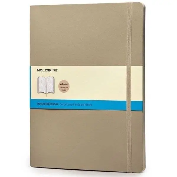 Большой блокнот Moleskine Classic Мягкая обложка Пшеничный Точка