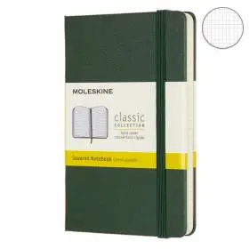 Блокнот Moleskine Classic Кишеньковий Клітка Миртовий Зелений