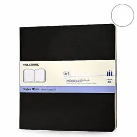 Средний блокнот для эскизов Moleskine Art Cahier Квадратный Черный
