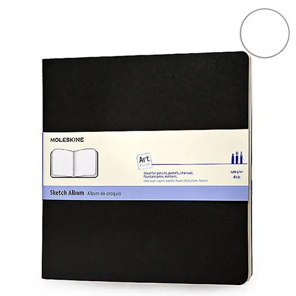 Средний блокнот для эскизов Moleskine Art Cahier Квадратный Черный