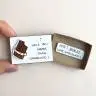 Открытка в спичечной коробке I Love You More Than Chocolate