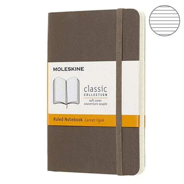 Блокнот Moleskine Classic Кишеньковий Лінія Коричневий