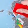 Скретч-карта мира на английском Discovery Map World Flags Edition