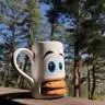 Чашка с отделением для печенья Donkey Monster Cookie Cup Белая
