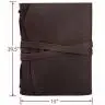 Кожаный блокнот Comfy Strap A5 Коричневый в линию + ручка
