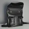 Рюкзак из кожи JIZUZ Mount Black из гладкой кожи
