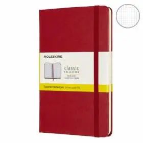 Блокнот Moleskine Classic Медиум Клетка Красный