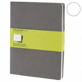 Велика зошит (3 шт) Moleskine Cahier сіра Чисті аркуші