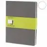 Велика зошит (3 шт) Moleskine Cahier сіра Чисті аркуші