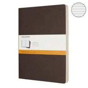 Набор тетрадей Moleskine Cahier (3шт) A4 коричневый Линия