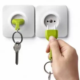 Держатель ключей + брелок Qualy Unplug Зеленый