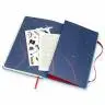Средний блокнот Moleskine Peter Pan Твердая обложка Синий Линия