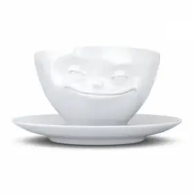 Чашка с блюдцем Tassen Grinning 200 мл Белая