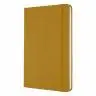 Середній Шкіряний блокнот Moleskine Leather Янтар в лінію + прозорий бокс