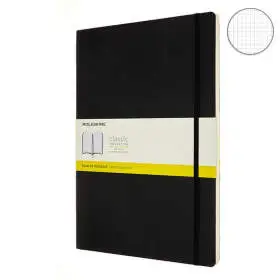 Большой Блокнот Moleskine Classic А4 Мягкая Обложка Черный в Клетку