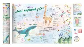 Бебипостер Мой первый год Travel Map