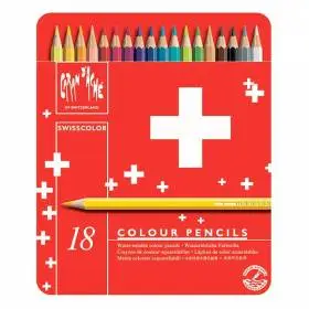 Набор акварельных карандашей 18 цветов Caran d'Ache Swisscolor