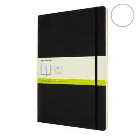 Большой Блокнот Moleskine Classic А4 Мягкая Обложка Черный Чистые Листы