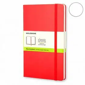 Блокнот Moleskine Classic Середній Чисті Листи Червоний