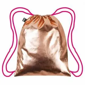 Рюкзак Loqi Metallic Rose Gold Pink