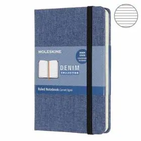 Блокнот Moleskine Denim Карманный Линия Антверпен Синий