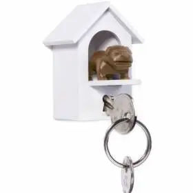 Ключниця настінна і брелок для ключів Qualy Watch Dog Brown