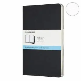 Средний Блокнот Moleskine Cahier (3 шт) Точка Черный