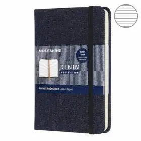 Блокнот Moleskine Denim Карманный Линия Берлинская Лазурь